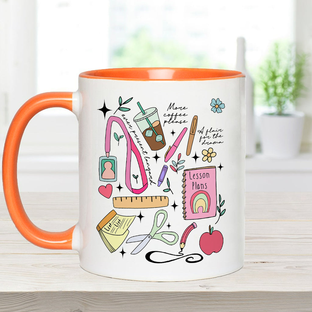 Can’t Talk Right Now Doing Teacher Stuff - Personalized Teacher Accent Mug