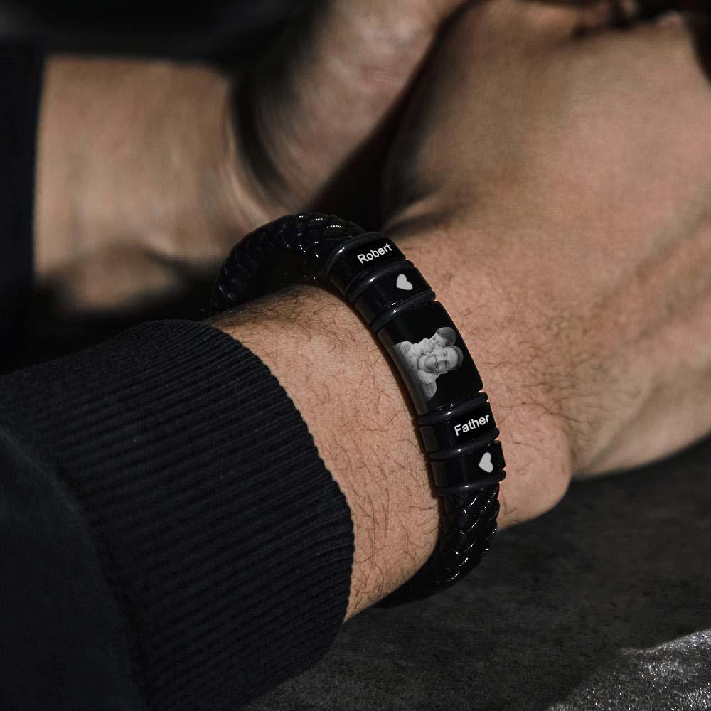 Any Photos - Personalized Photo Engraved Bracelet
