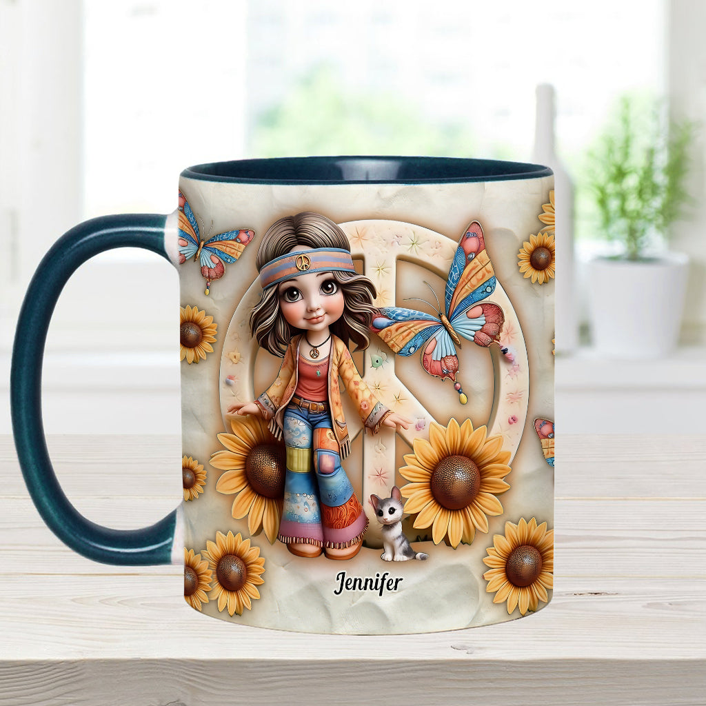 Hippie Soul - Personalized Hippie Accent Mug