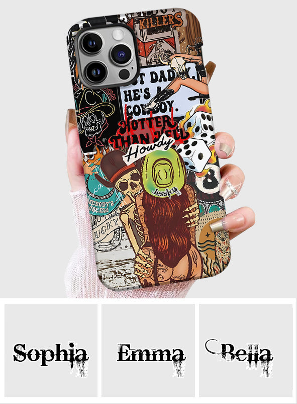 Howdy Cowgirl - Personalized Cowgirl Full Print Phone Case