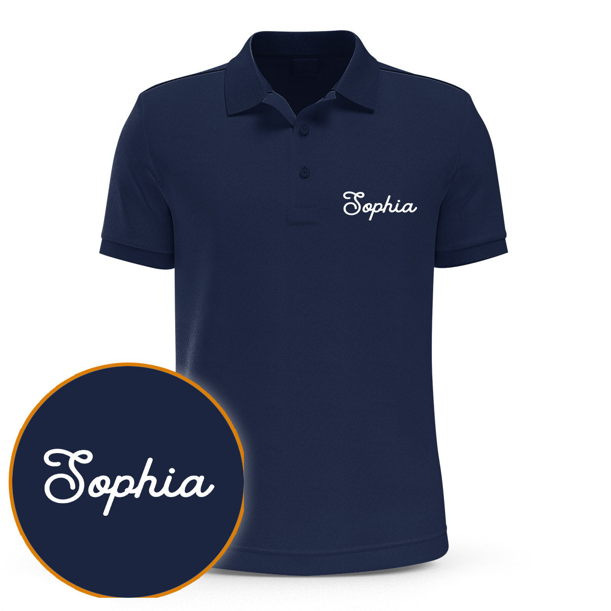 Custom Name - Personalized Couple Embroidered Polo Shirt