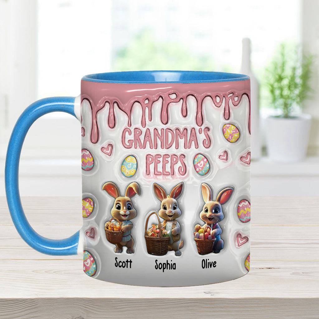 Grandma's Peeps - Personalized Grandma Accent Mug