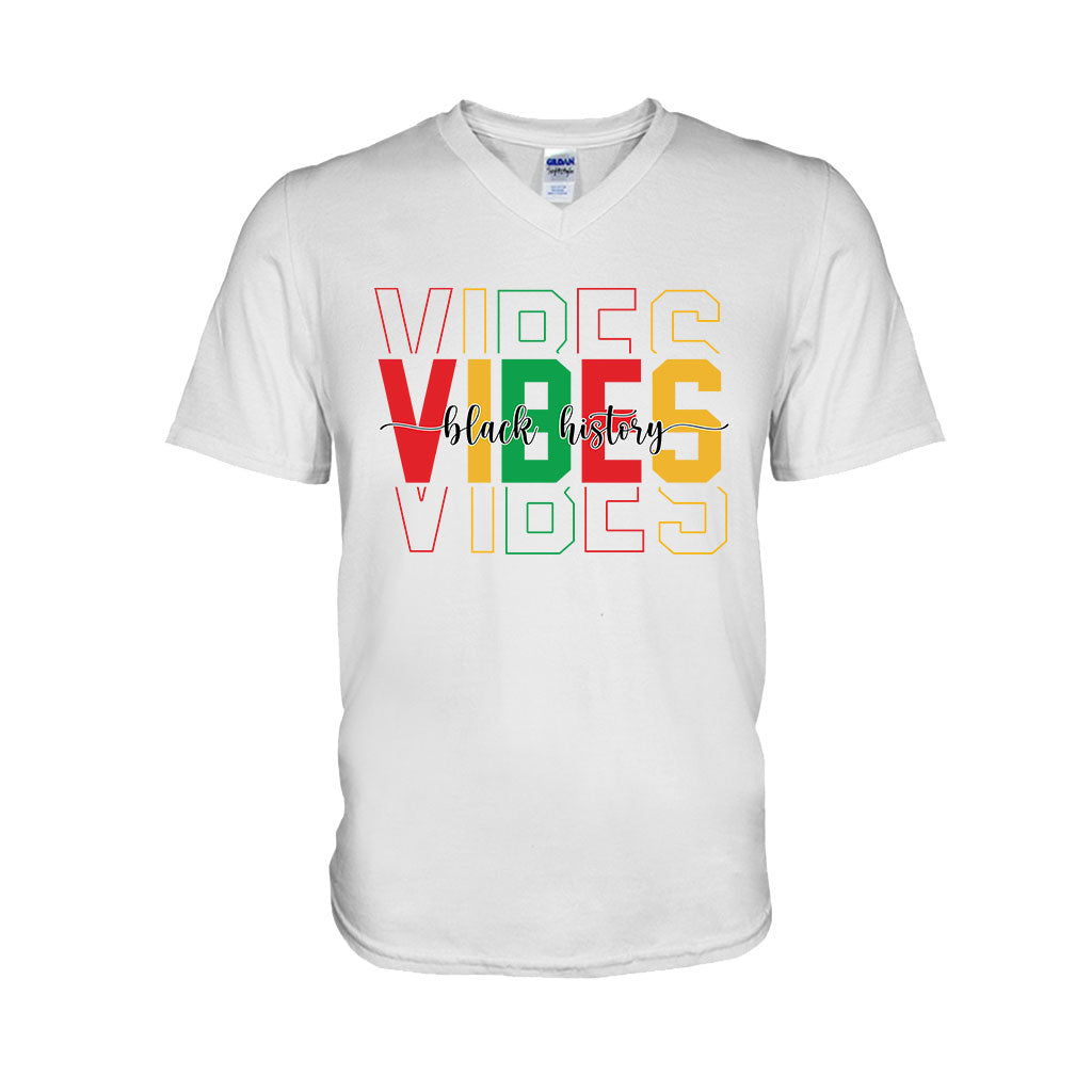 Black History Vibes - Personalized African American T-shirt And Hoodie