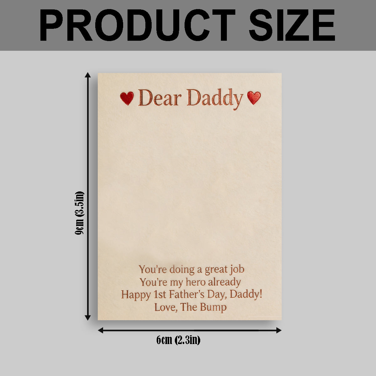 Happy 1st Father's Day - Personalized Pregnancy Pocket Hug Card