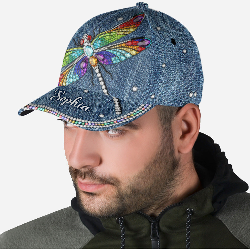 Beautiful Dragonfly - Personalized Dragonfly Classic Cap