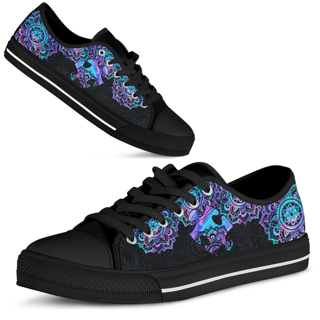 Be Kind Autism Awareness Low Top Shoes 0622