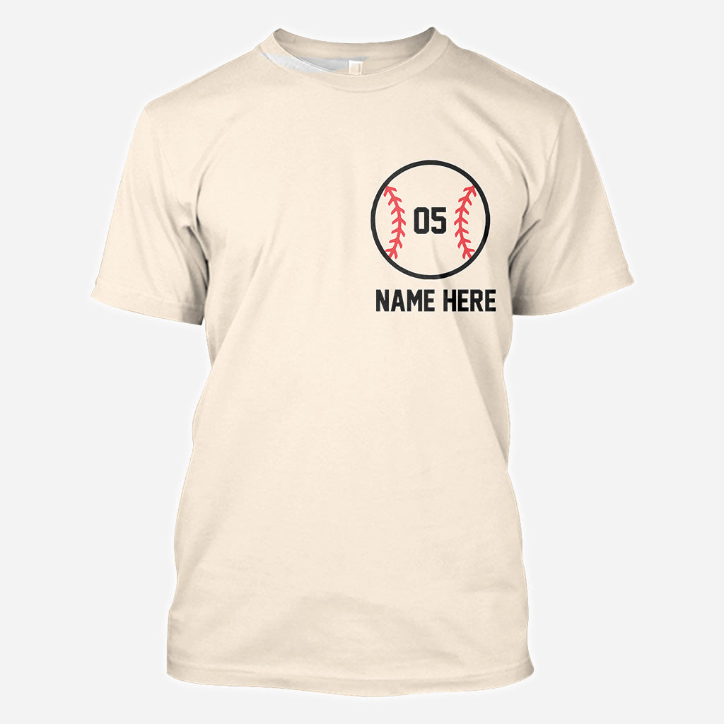 In My Baseball Mom Era - Personalized Baseball All Over Shirt