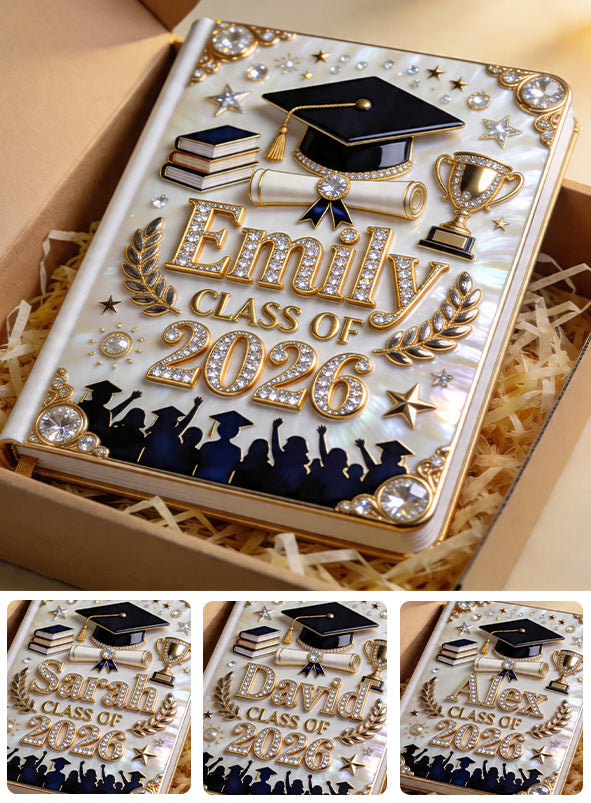 Class Of 2026 - Personalized Graduation Leather Journal