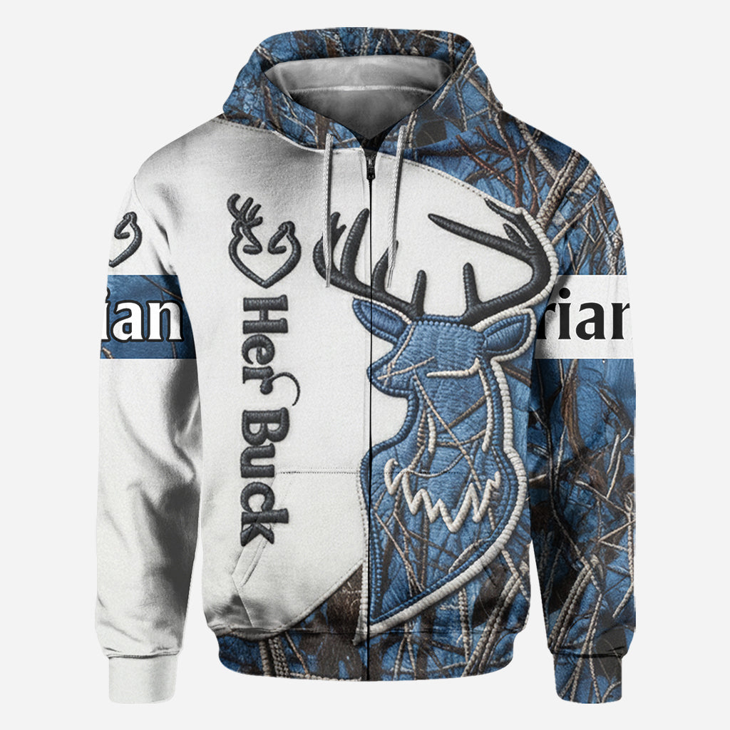 Couple Matching Shirts, Hunting Couple Matching Shirt - Personalized Hunting All Over Shirt