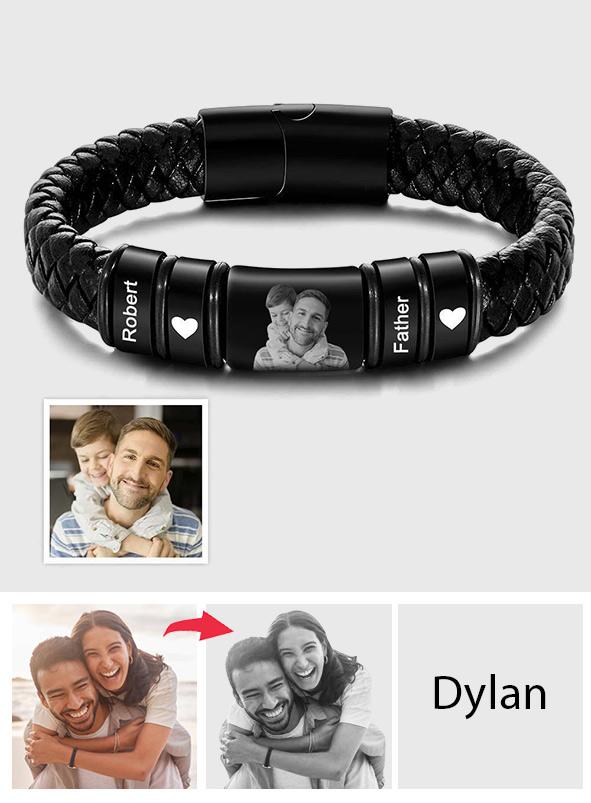 Any Photos - Personalized Photo Engraved Bracelet