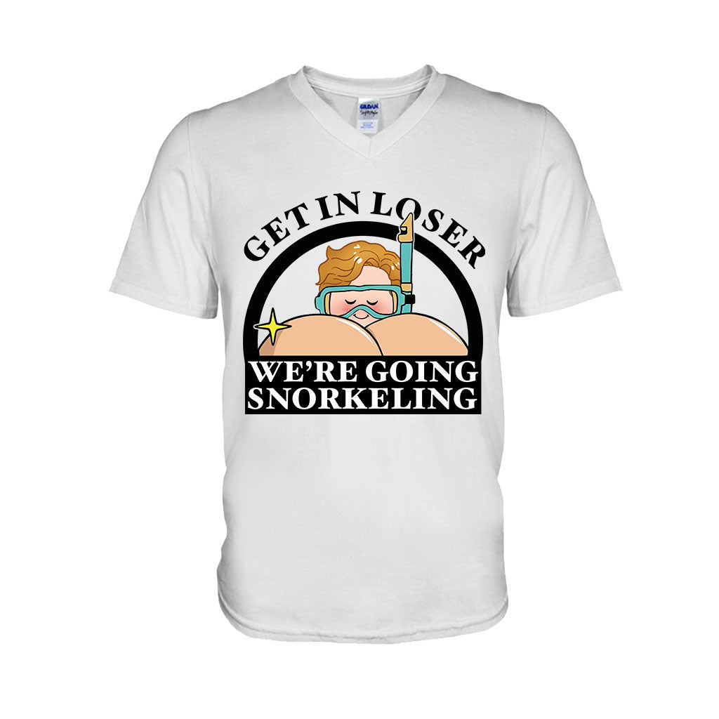 Get In Loser Funny Snorkeler - Personalized Scuba Diving T-shirt And Hoodie