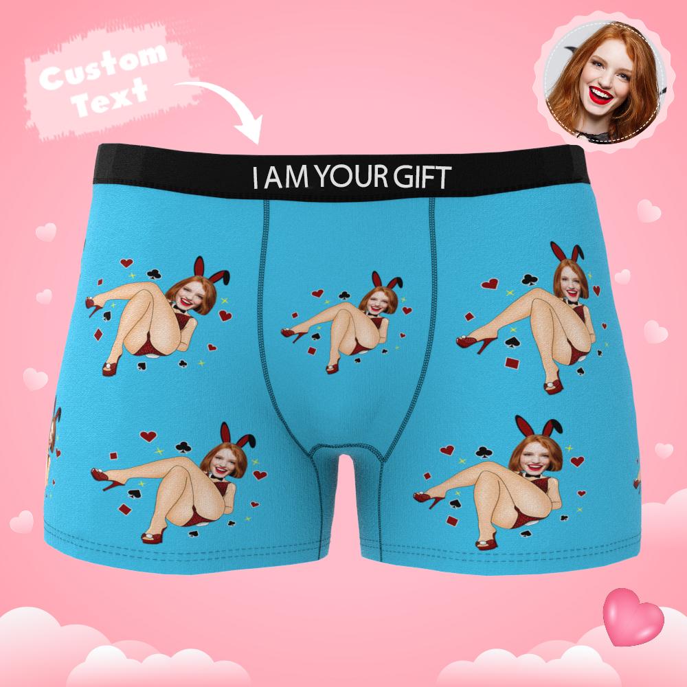 Custom Wife Or Girlfriend Face Boxers AR View - Personalized Couple Men's boxer briefs