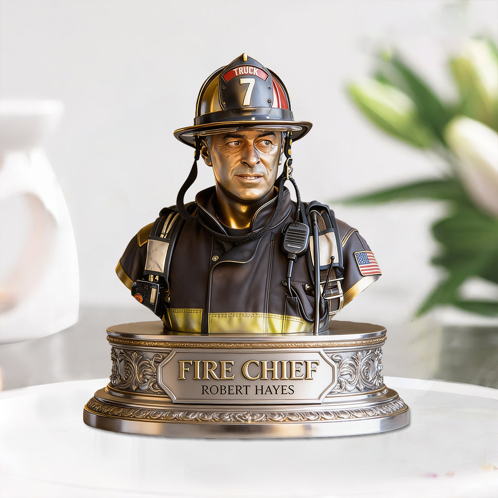 Custom Any Photo - Personalized Firefighter Custom Shaped Acrylic Plaque