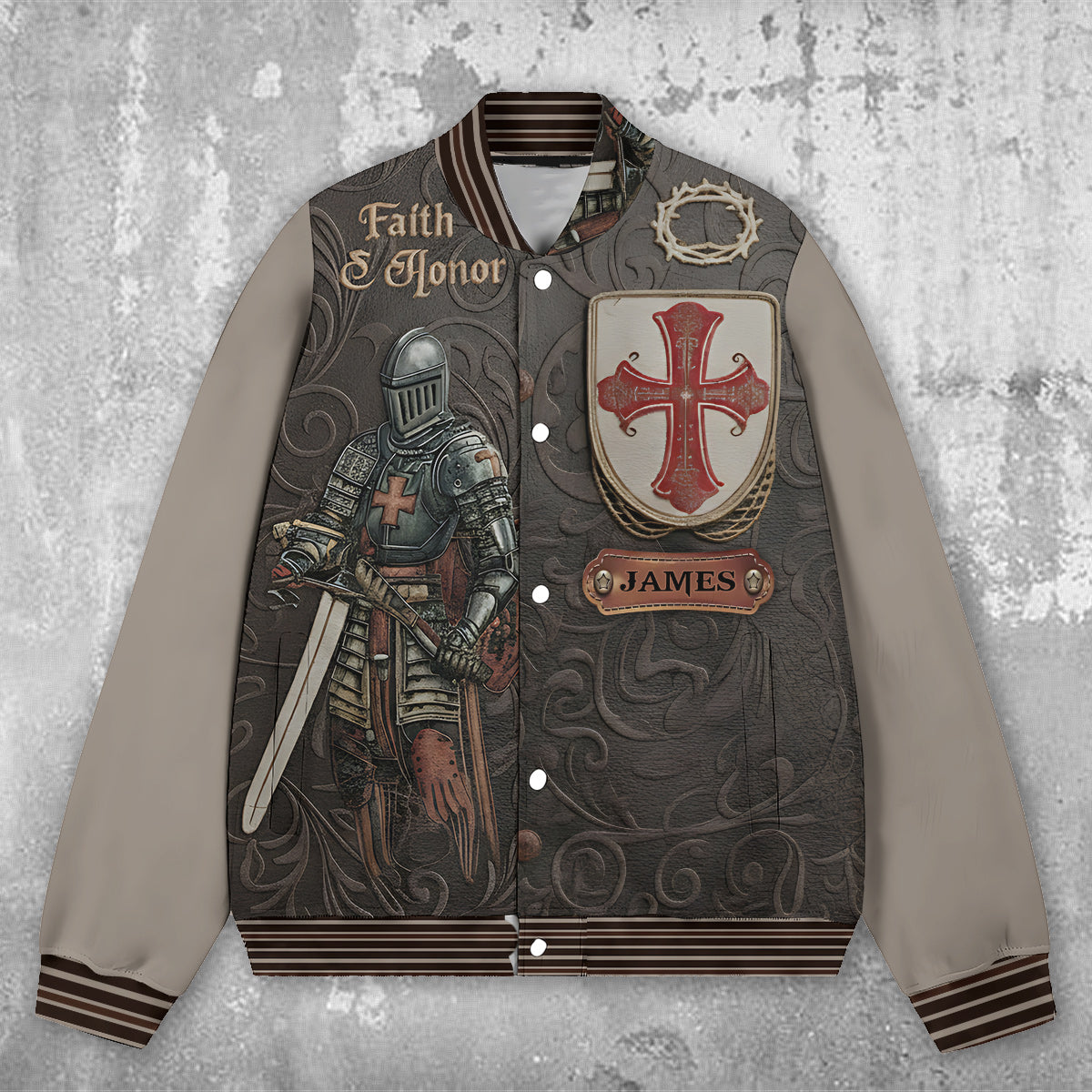 Amour Of God - Personalized Christian Varsity Jacket