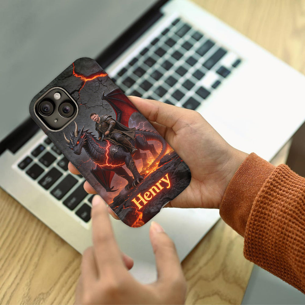 Flying With The Dragon - Personalized Dragon Full Print Phone Case