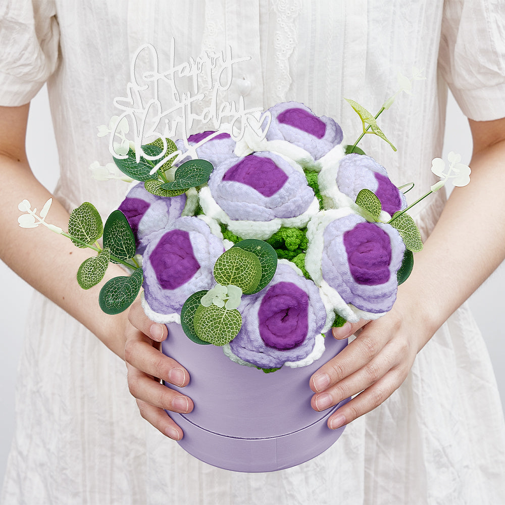 Congratulations Graduate - Personalized Graduation Crochet Flowers Graduation Gift Box