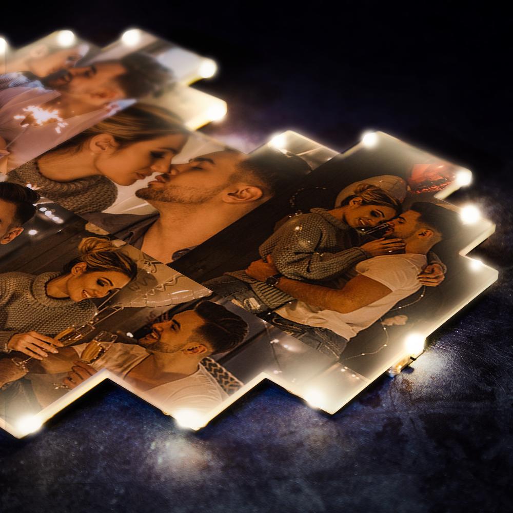 Custom Heart Photo Lamp - Personalized Couple Lamp