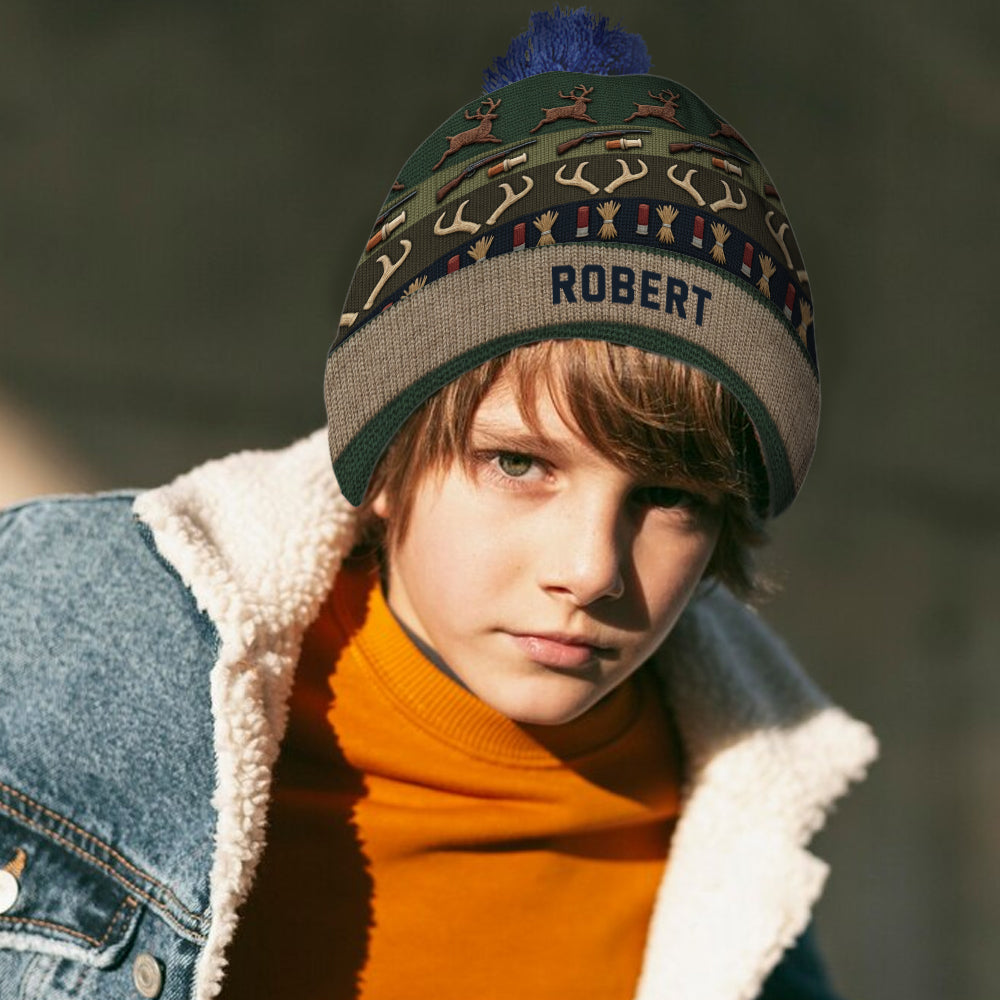 Deer Hunting Season - Personalized Hunting Beanie Hat