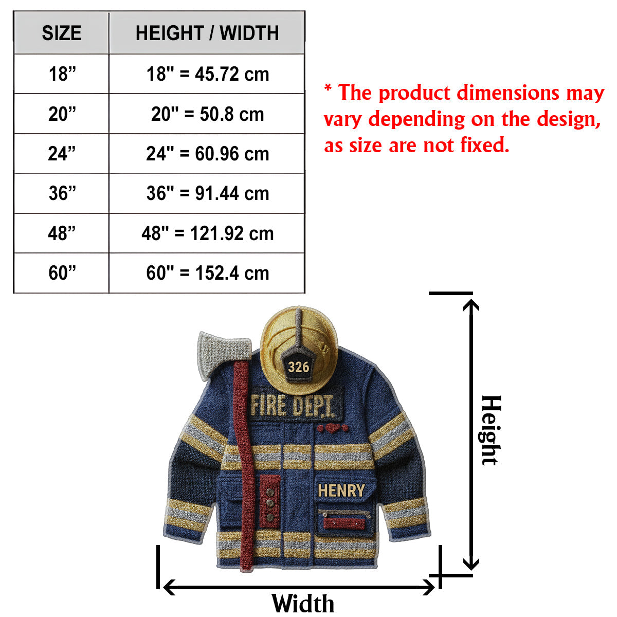 Fire Dept - Personalized Firefighter Non-Slip Tufted Rug