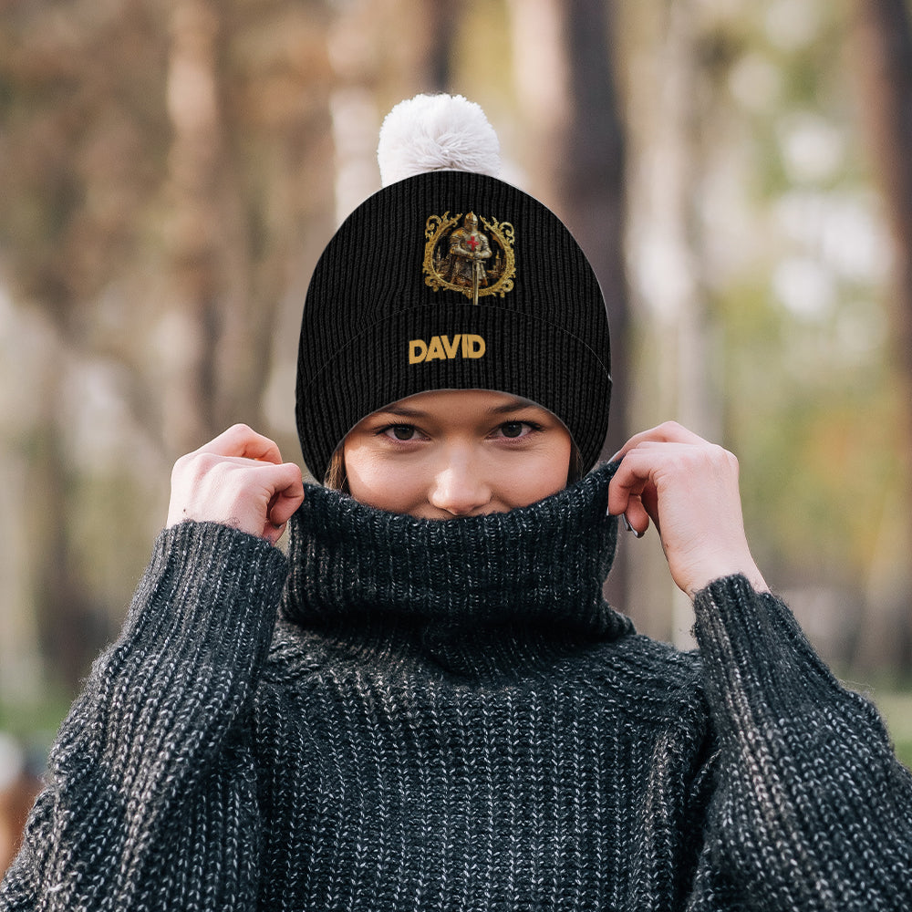 Knight Of God - Personalized Christian Beanie Hat