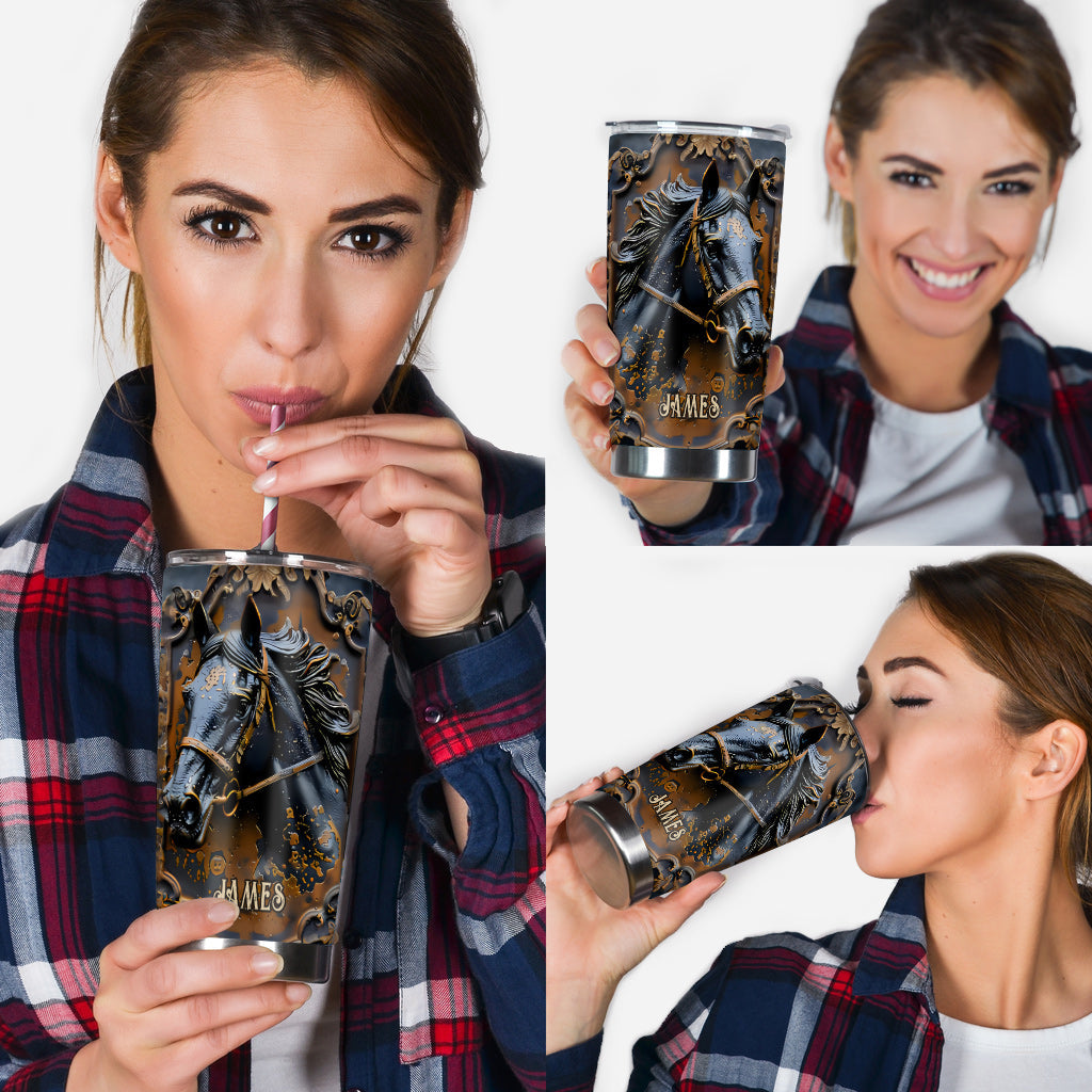 Beautiful Horse - Personalized Horse Tumbler