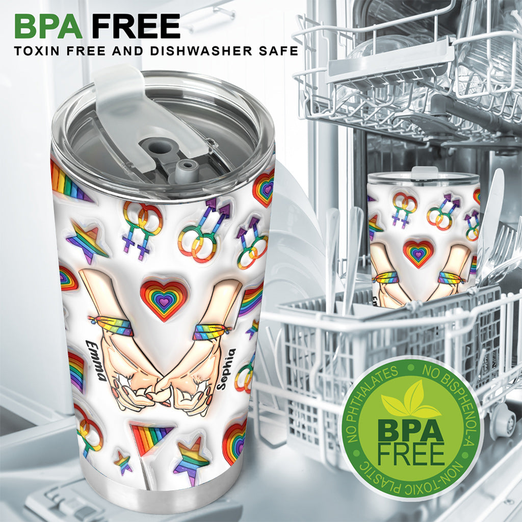 I Am Yours No Returns Or Refunds - Personalized LGBT Support Tumbler