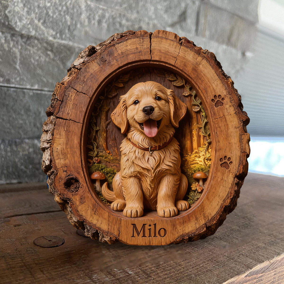 Custom Any Photo - Personalized Dog Custom Shaped Wood Plaque