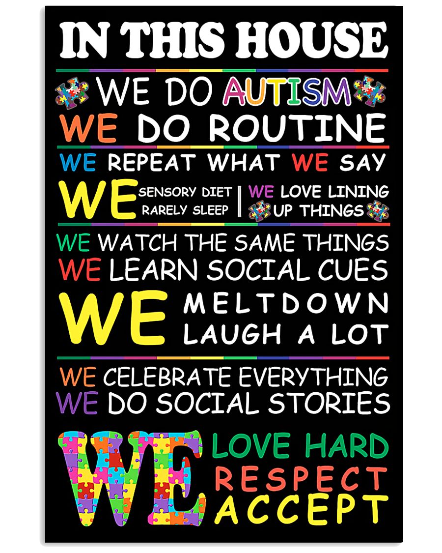 Autism In This House - Autism Awareness Poster 0921
