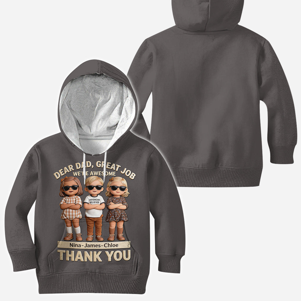 Great Job Dad - Personalized Father All Over Shirt