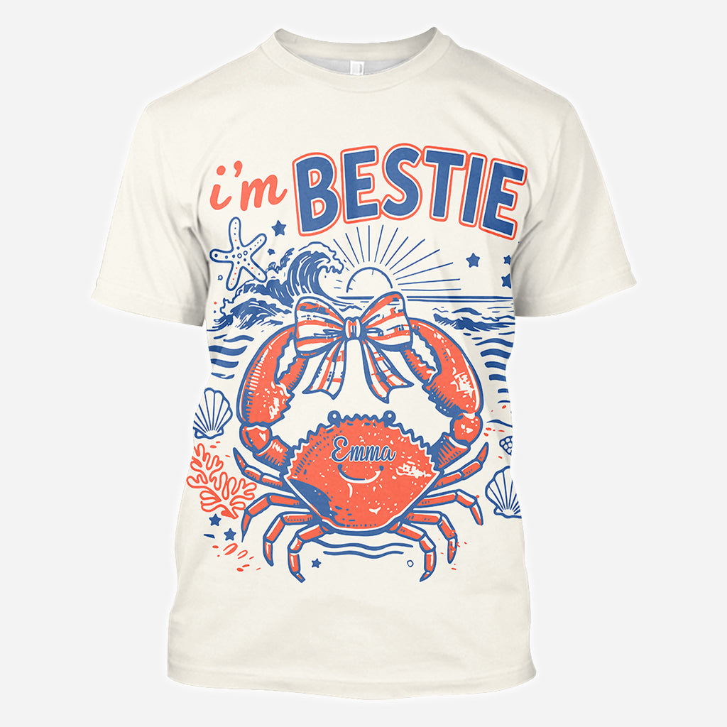 If Crabby Please Return To Bestie - Personalized Bestie All Over Shirt