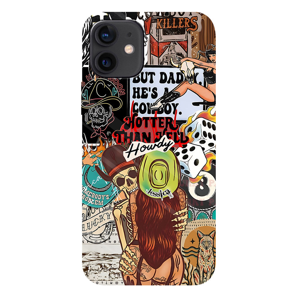Howdy Cowgirl - Personalized Cowgirl Full Print Phone Case