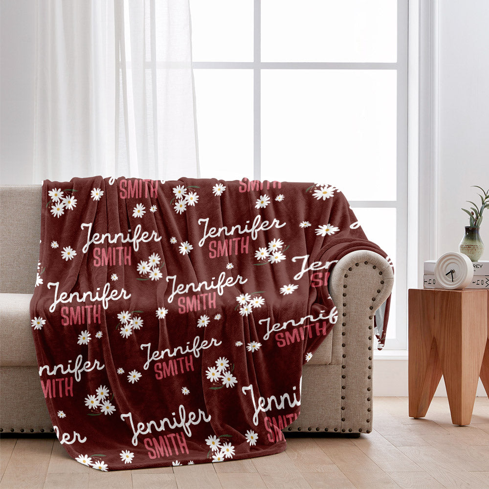 Daisy Custom Name - Personalized Step Mom Blanket