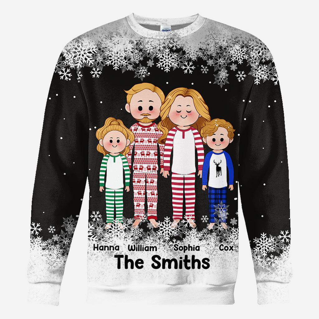 Cute Family - Personalized Family All Over Shirt