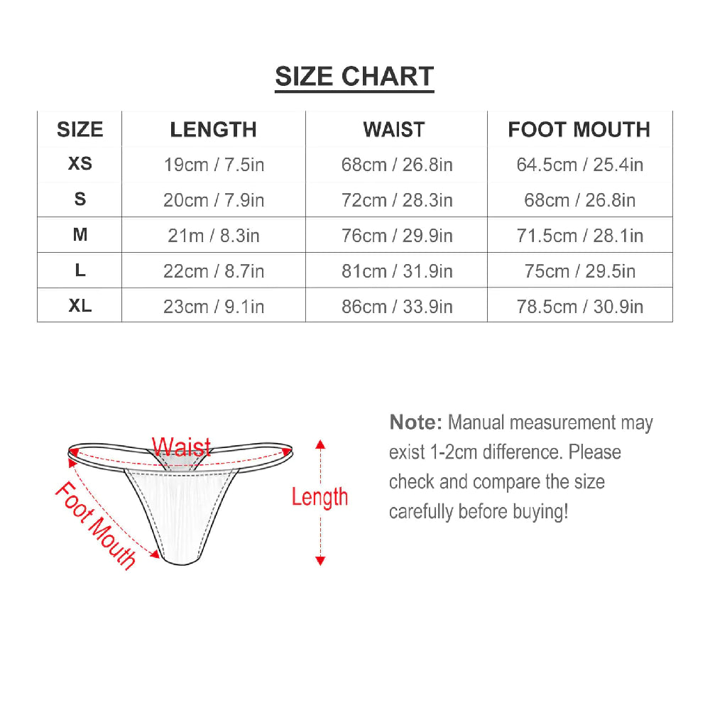 Custom Face All Mine Women's Tanga - Personalized Couple Tanga