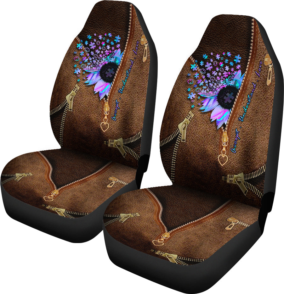Accept Understand Love Autism Awareness Seat Covers 0622