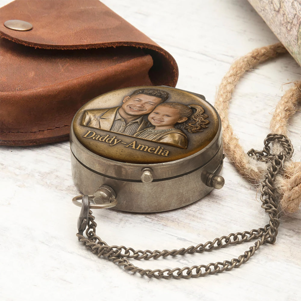 Best Dad Ever - Personalized Father Compass
