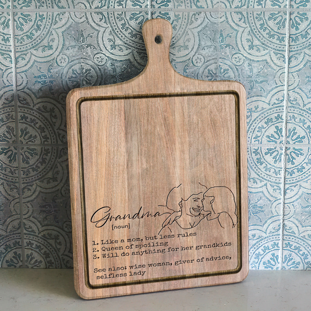 Grandma's Definition - Personalized Grandma Cutting Board