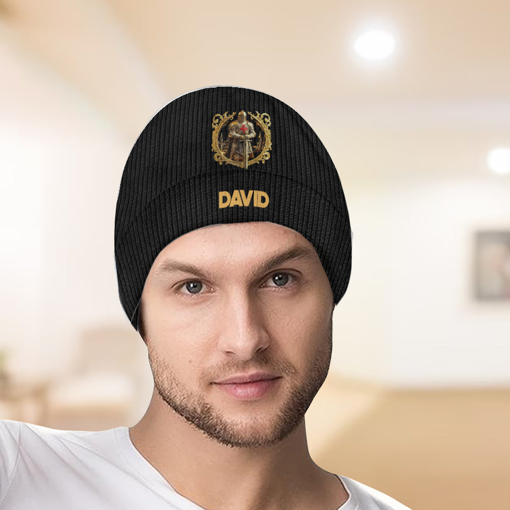 Knight Of God - Personalized Christian Beanie Hat
