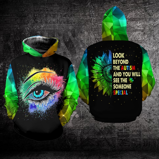 Autism Awareness Look Beyond The Autism - Autism Awareness All Over T-shirt and Hoodie 0921