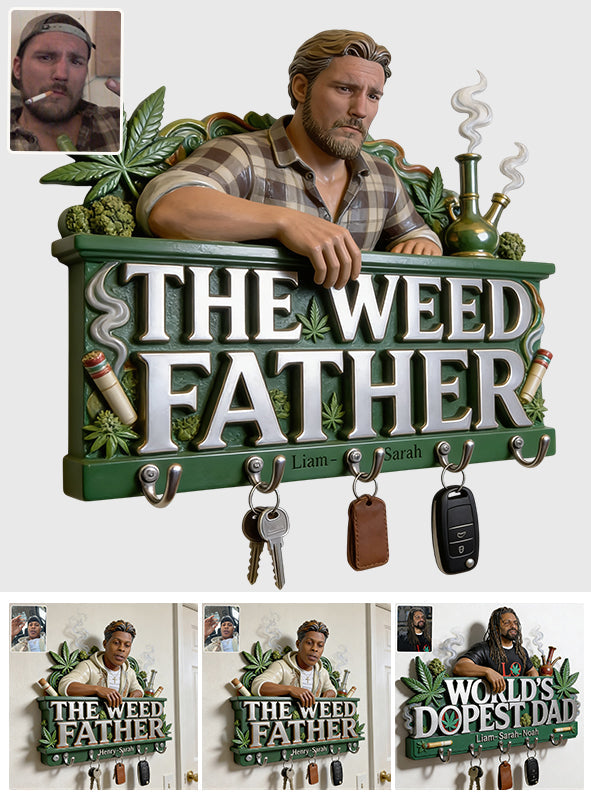 Custom Any Photo - Personalized Weed Custom Shaped Hanging Rack