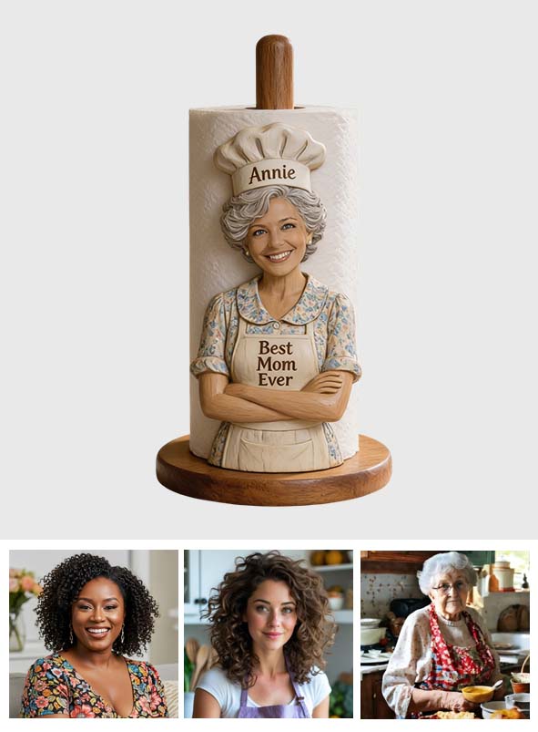 Best Chef In The World - Personalized Mother Paper Towel Stand