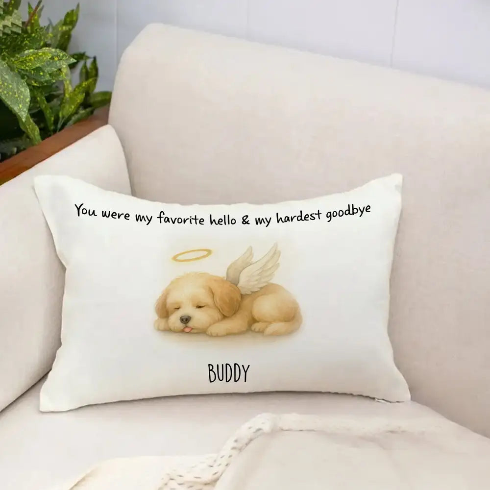 Pet Memorial Pillow – Heartfelt Sympathy Gift for Pet Lovers