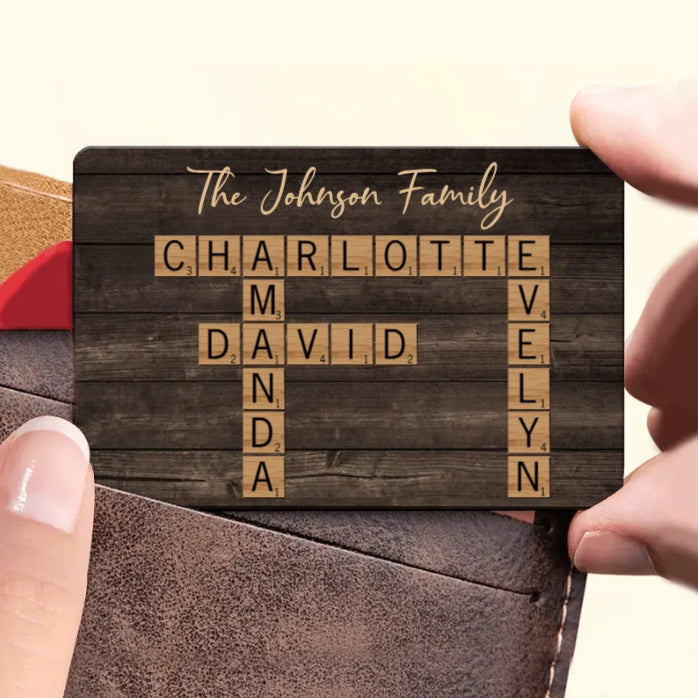 Personalized Family Name Scrabble Poster, Plaque, Keychain, Pillow, Sign - A Perfect Gift for Family