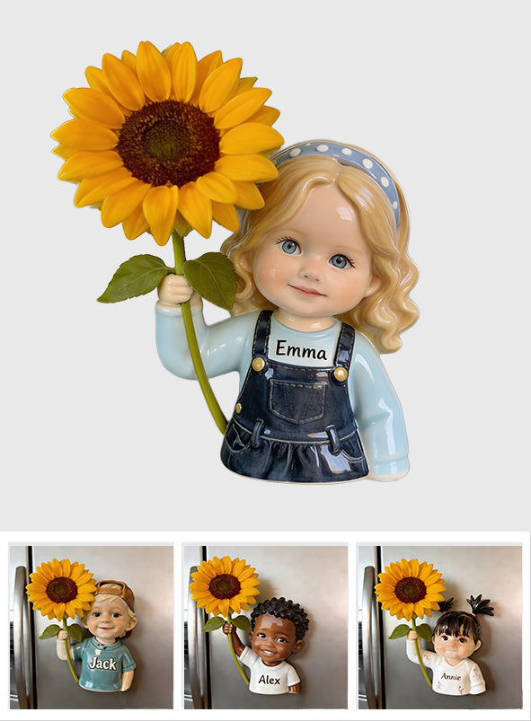 Blooming Joy - Personalized Kid Magnetic Flower Vase
