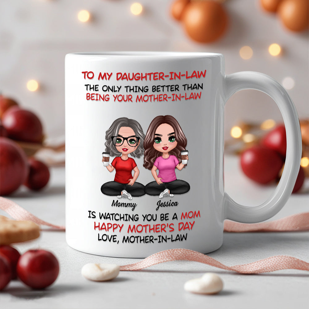 To My Daughter-In-Law Happy Mother’s Day Personalized Mug, Custom Keychain, Plaque & More, Heartfelt Gift from Mother-in-Law