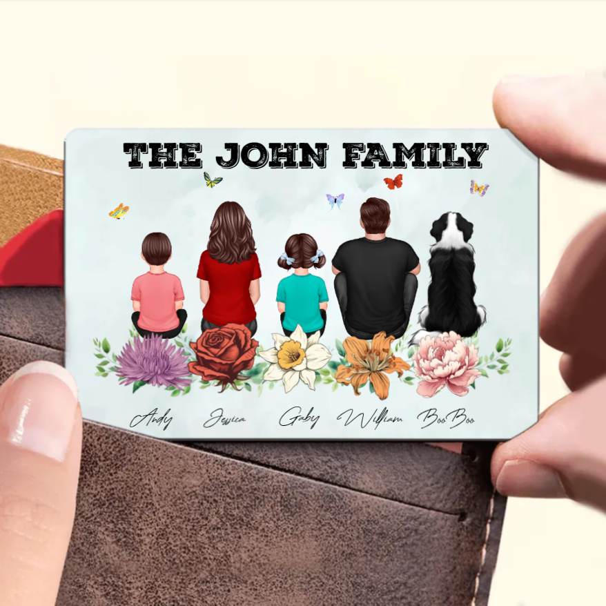 Family Floral Personalized Poster, Plaque, Keychain, Ornament, or Sign – Custom Gift for Cherished Family Memories