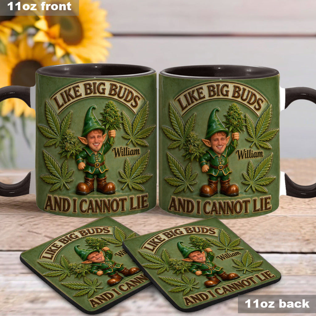 I Like Big Buds - Personalized Weed Accent Mug & Coaster