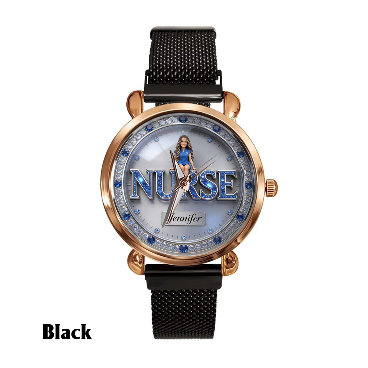Custom Any Photo - Personalized Nurse Women Hand Watch