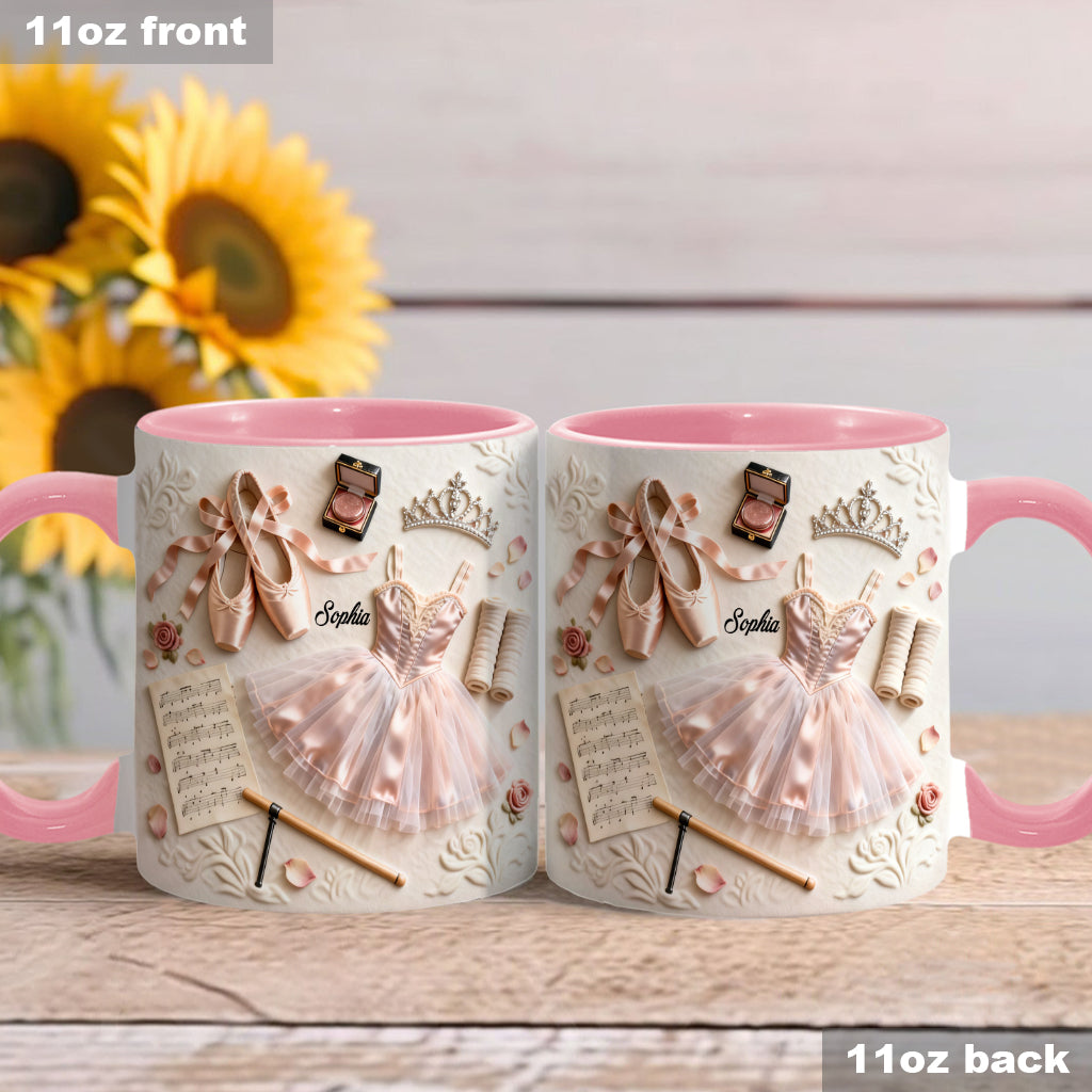 Love Ballet - Personalized Ballet Accent Mug & Coaster
