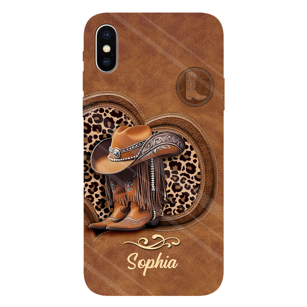 Cowgirl Boots - Personalized Cowgirl Full Print Phone Case